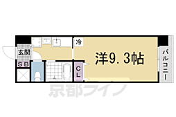 セトルはまおおつ 11階1Kの間取り