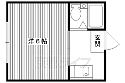 グランズ丹波橋 1階1Kの間取り