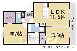 ＴＩＥＣＨＥＬ 1階2LDKの間取り
