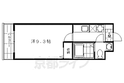 メゾン・メロディア 3階1Kの間取り