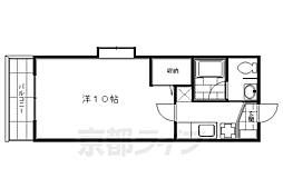 メゾン・エクセル（イースト） 2階1Kの間取り