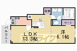 ベラーノ II 1LDKの間取図画像