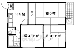 唐崎グリーンハイツ 1階3Kの間取り