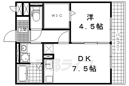 セヴェルＳｅｔａIV 3階1DKの間取り