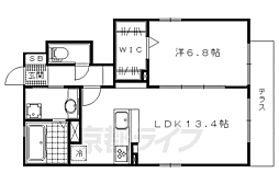 ピグナフィオーレ　Ａ棟 1階1LDKの間取り
