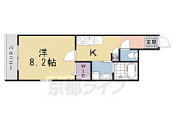 （仮称）伏見区新町一丁目マンション 104 1階1Kの間取り