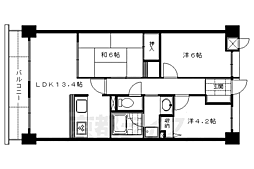 グランドメゾン伏見桃山 7階3LDKの間取り