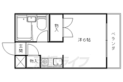 Ｄ’ｓ　Ｃｏｕｒｔ 2階1Kの間取り