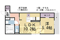 ＴｈｅＢｏｎｄｓ三井寺 3階1LDKの間取り