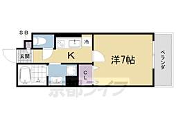 ＡＳＵＫＡIII 1階1Kの間取り
