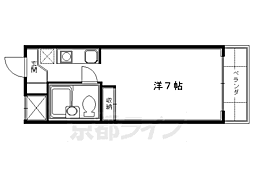 メゾン・ド・パリエ 4階1Kの間取り