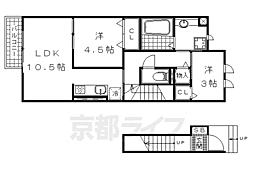 Ｓａｎ　ｄｕ　Ｗｉｌｌ　II 2階2LDKの間取り