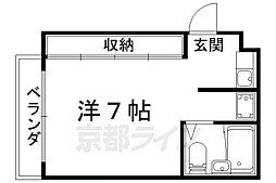 ヴェニル　フエルテ 3階1Kの間取り