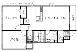 Ｋ’ｓ　Ｆｅｒｉｏ　Ａ棟 105 1階2LDKの間取り