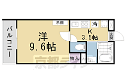アークリード浜大津 405 4階1Kの間取り