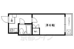 ピアレ下鴨 1Kの間取図画像