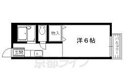 チェリーハイツ 1Kの間取図画像
