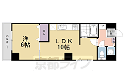 サンモリタ 1LDKの間取図画像