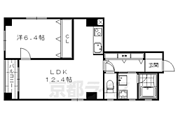 Luxestage御所南 1LDKの間取図画像