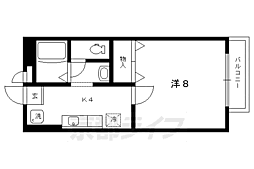 ハイムアルテア 1Kの間取図画像