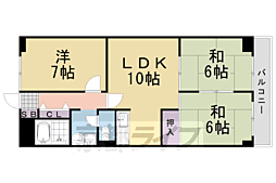 第二コーポ藤岡 3LDKの間取図画像