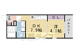 ACERO醍醐 1DKの間取図画像