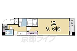 ビレイユ真英高辻富小路 1Kの間取図画像