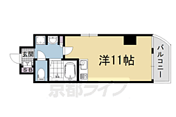 デ・リード河原町 ワンルームの間取図画像