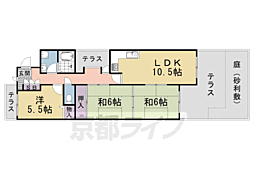 グリーンパレス蚕の社 3LDKの間取図画像