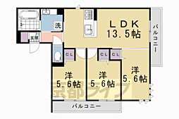 ルコアン堀川今宮 3LDKの間取図画像