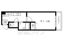 アーバン北村・聖護院 1Kの間取図画像