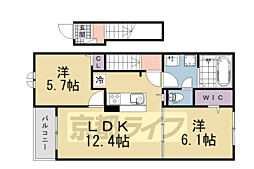 メゾン ブリアン 2LDKの間取図画像
