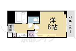 モリスワン 1Kの間取図画像