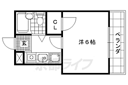ハイツブルーム 1Kの間取図画像