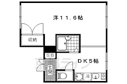 グランドソレーユ 1DKの間取図画像