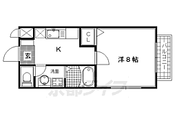 ハッピーレジデンス 1Kの間取図画像