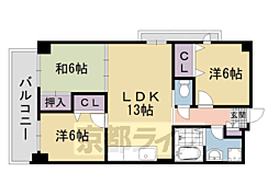かーせん22 3LDKの間取図画像