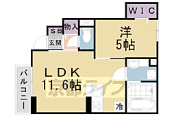 FORESTPARKSETA 1LDKの間取図画像