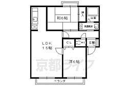 プレミールウエシマ 2LDKの間取図画像