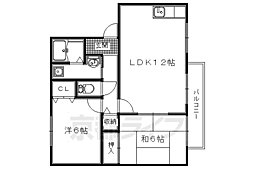 リオベルデ寺田 2LDKの間取図画像