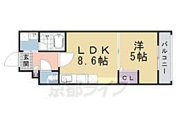 ハイツすみのえ 1LDKの間取図画像