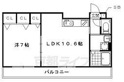 Amour雅 1LDKの間取図画像