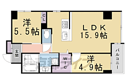 ベルビュー西陣 2階