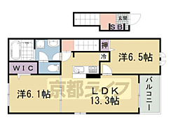 ローレル2 2LDKの間取図画像