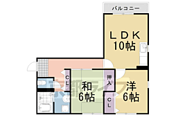 メゾン・プルミエール桂 2LDKの間取図画像