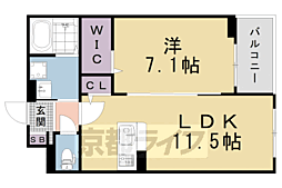 レジデンスグレース 1LDKの間取図画像