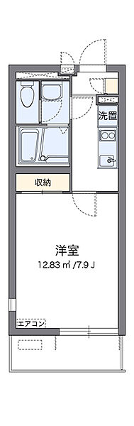 クレイノクレイ 201｜埼玉県川口市芝富士1丁目(賃貸マンション1K・2階・24.23㎡)の写真 その2