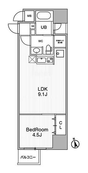 アーバンフラッツ池袋プレミアム 1801｜東京都豊島区西池袋1丁目(賃貸マンション1LDK・18階・35.36㎡)の写真 その2