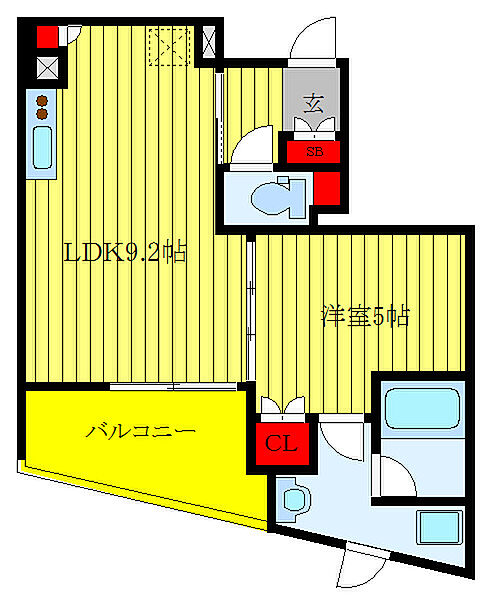 KDX川口幸町レジデンス 902｜埼玉県川口市幸町2丁目(賃貸マンション1LDK・2階・35.85㎡)の写真 その2