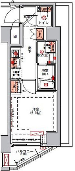 ハーモニーレジデンス山手大塚002 701｜東京都豊島区北大塚2丁目(賃貸マンション1K・7階・22.99㎡)の写真 その2